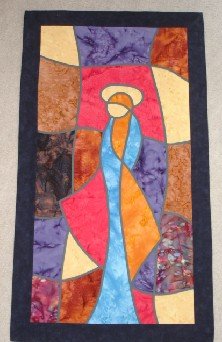 Quilt: Mary in Blue
